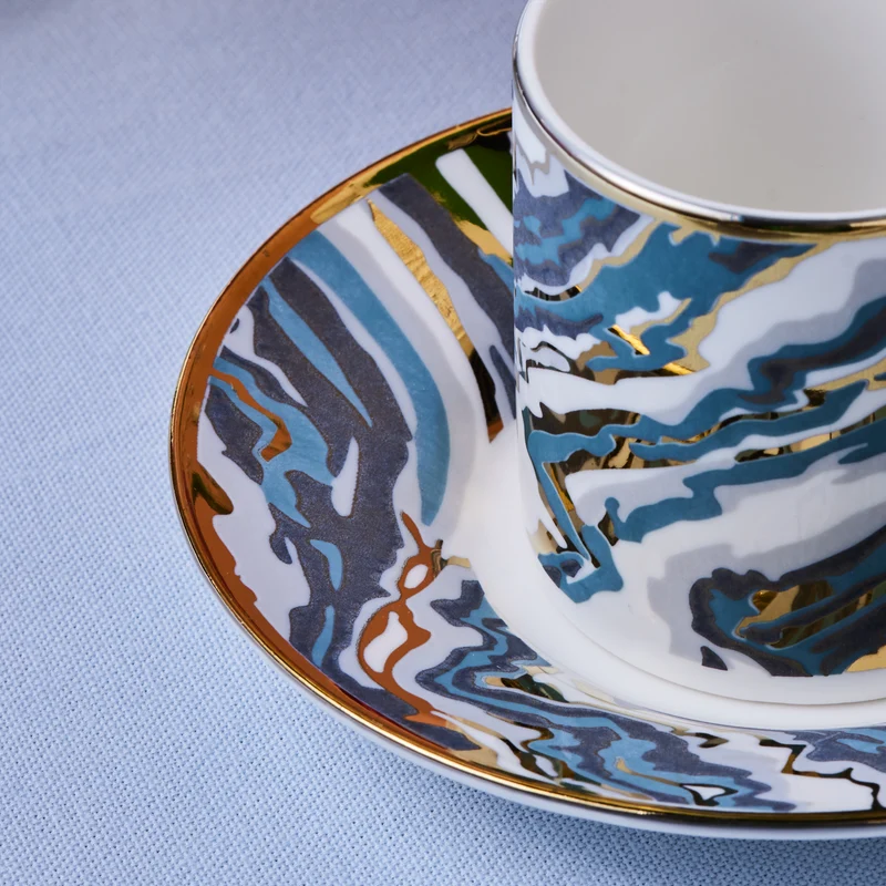 Karaca Ocean 6-teiliges Kaffeetassen-Set, 90ML