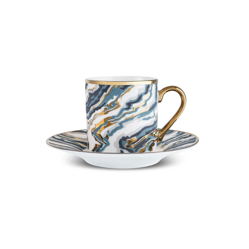 Karaca Ocean 6-teiliges Kaffeetassen-Set, 90ML
