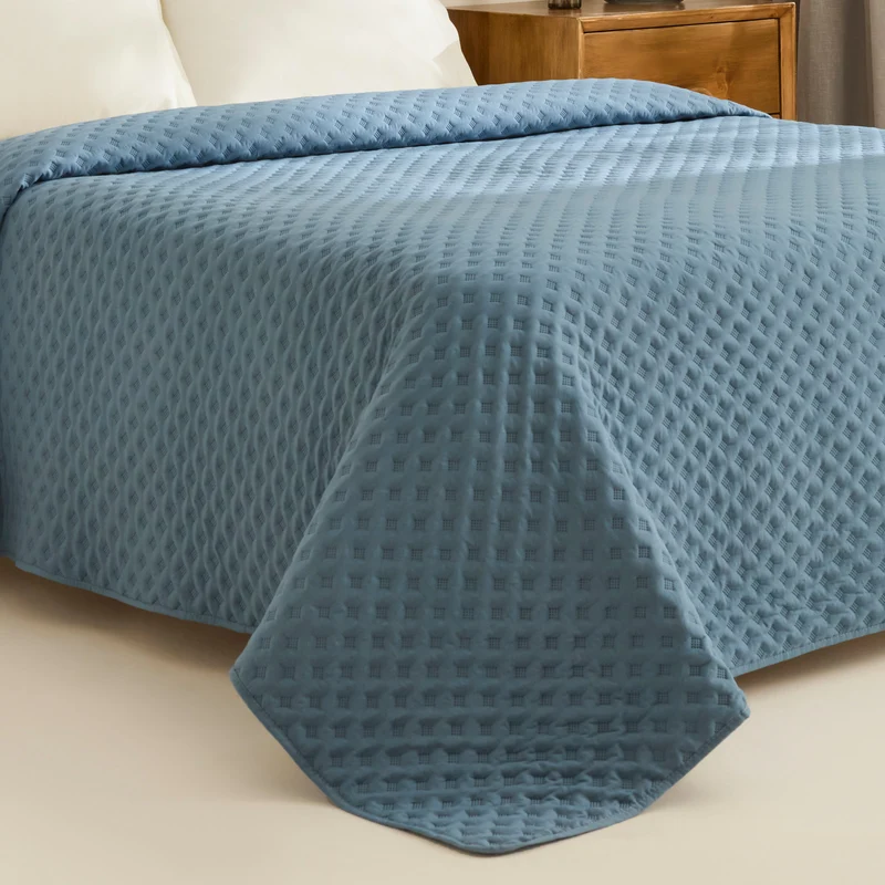 Karaca Ines Tagesdecken-Set, Einzelbett, Dunkelblau