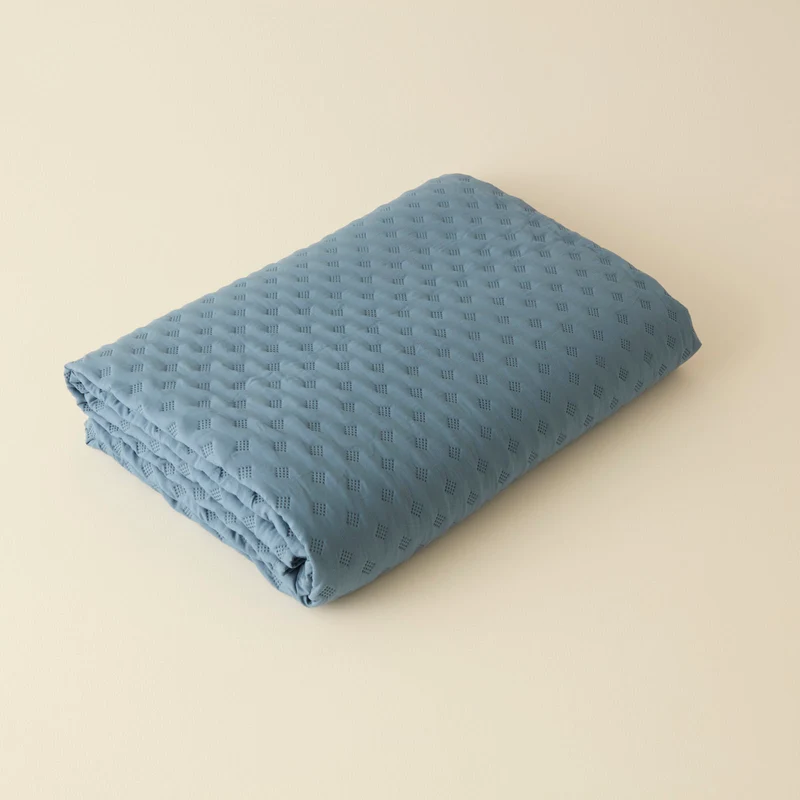 Karaca Ines Tagesdecken-Set, Einzelbett, Dunkelblau