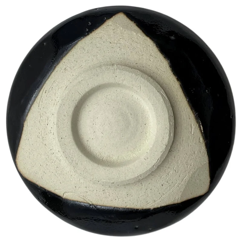 Schwarze Matchaschale Moriko