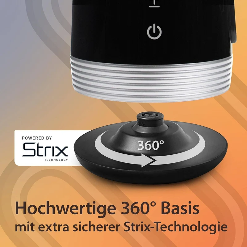 Retro Novo Wasserkocher | Doppelwandig | Edelstahl 1.7 Liter | 2200W |
