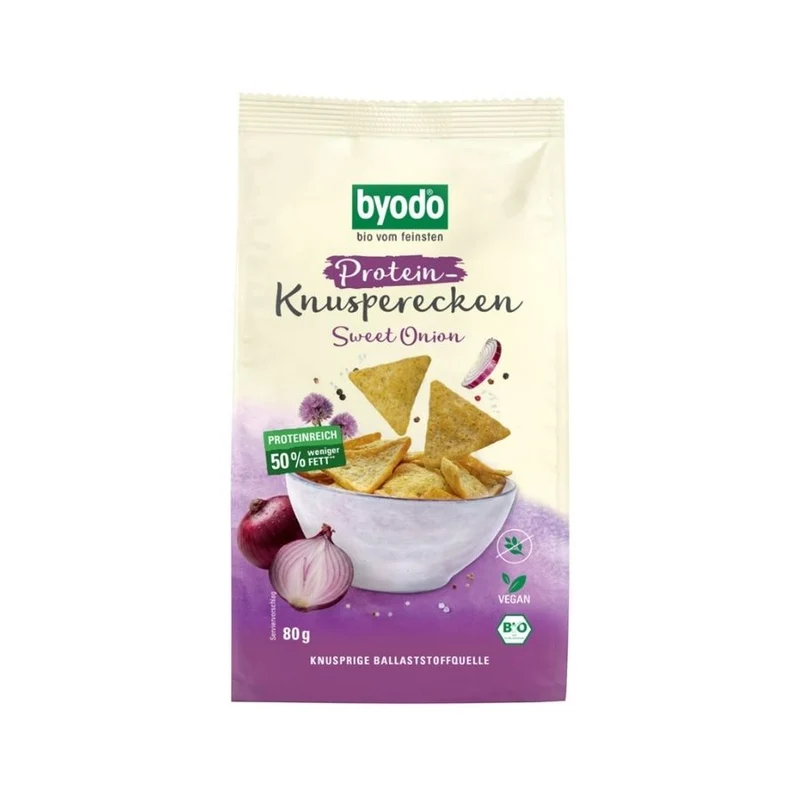 Byodo Protein Knusperecken Sweet Onion Bio, 80g