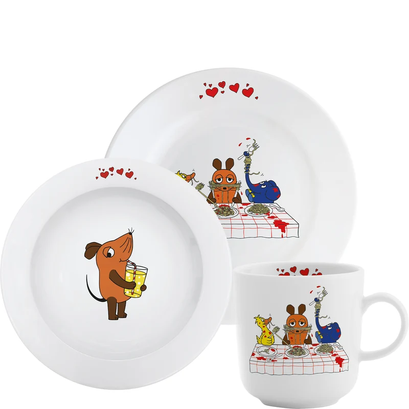 KAHLA DieMaus Kinderset 3tlg. Pastaliebe