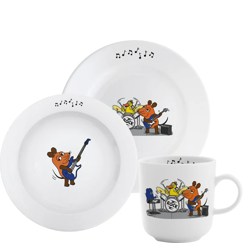 KAHLA DieMaus Kinderset 3tlg. Rockband