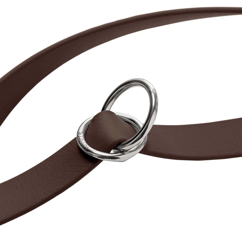 Stufenlos verstellbare Führleine Wolmar BioThane® x Leder