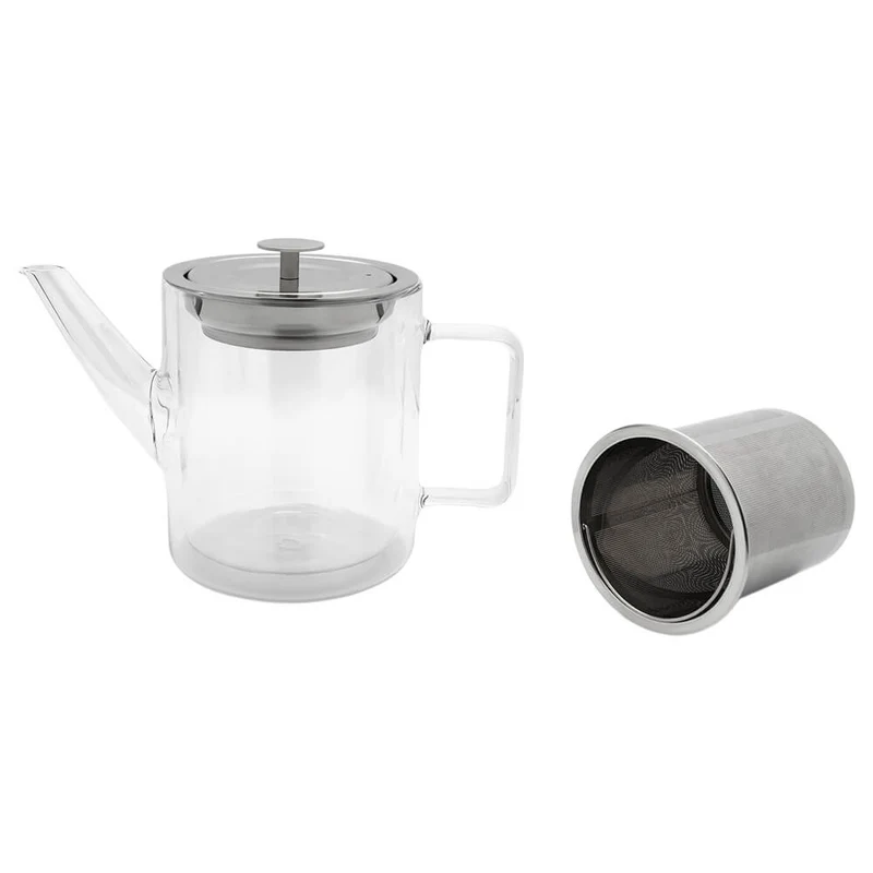 Doppelwandige Glas Teekanne San Remo