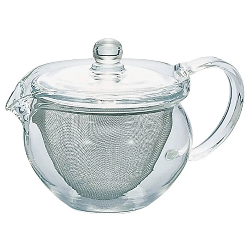 Bauchige Glas Teekanne Maru