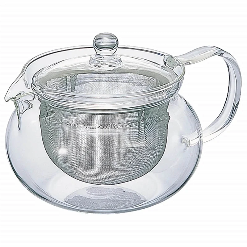 Bauchige Glas Teekanne Maru