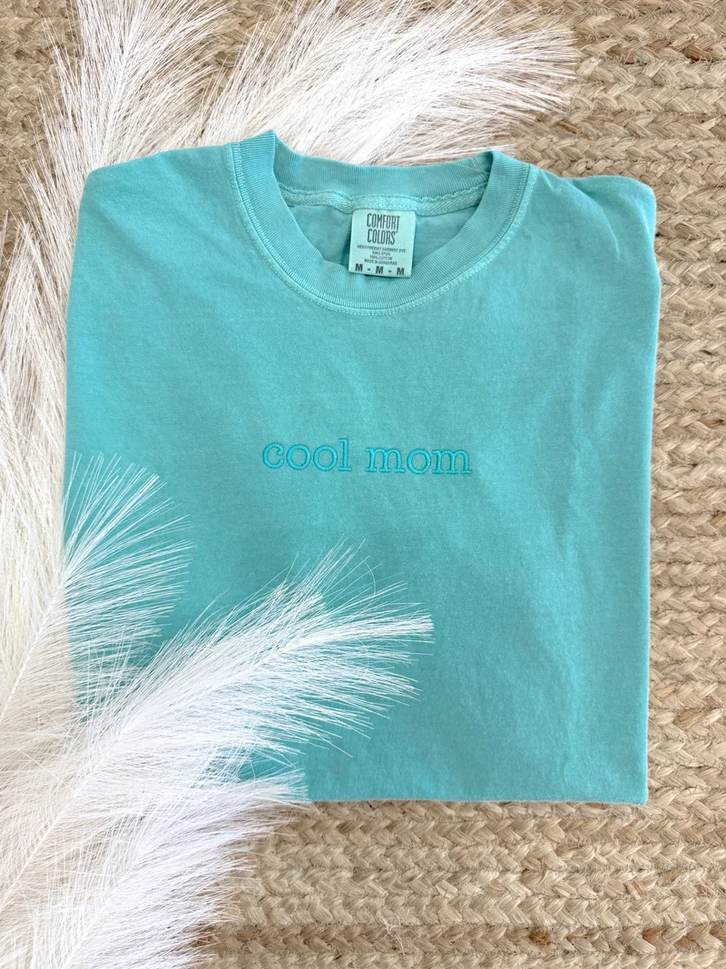 Cool Mom Embroidered Tee