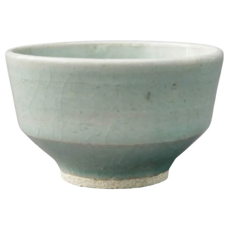 Celadon Teeschale von Kato Juunidai