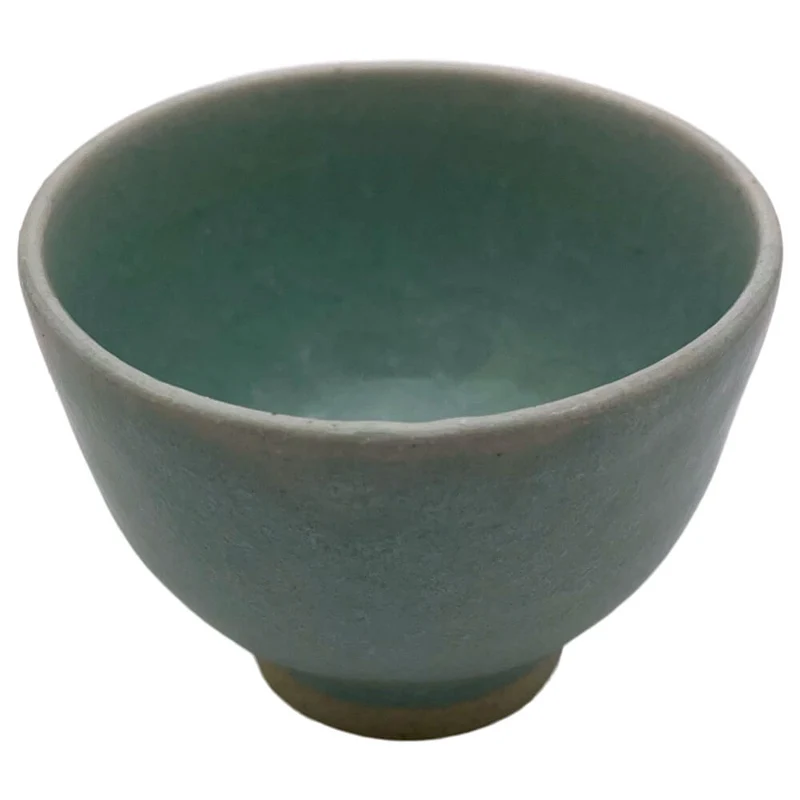 Celadon Teeschale von Kato Juunidai