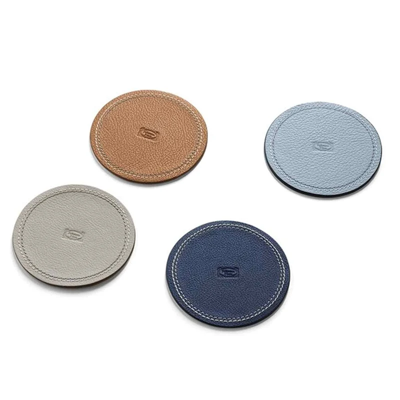 Leather Coasters CHICWARE COLLECTION Set of 6 by Poltrona Frau Style & Design Centre
