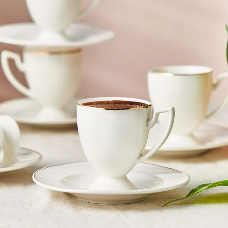 Karaca Boyoz Kaffeetassen-Set für 6 Personen, 85 ml