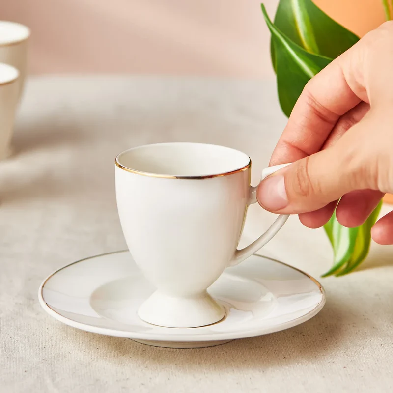 Karaca Boyoz Kaffeetassen-Set für 6 Personen, 85 ml