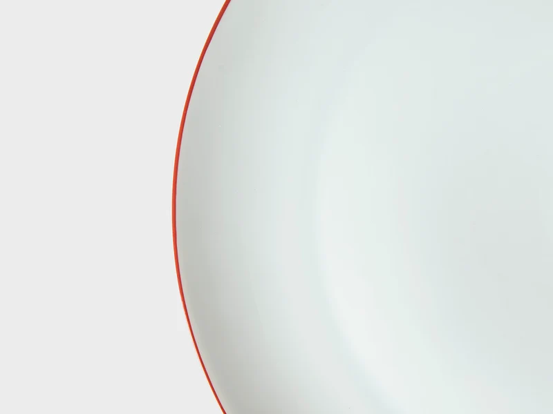Teller Coupe | Lotos | Roter Farbrand | 21 cm