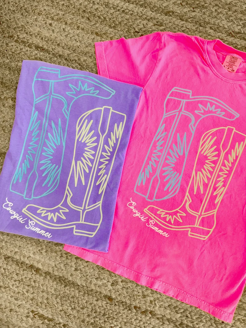 Boots Cowgirl Summer Tee