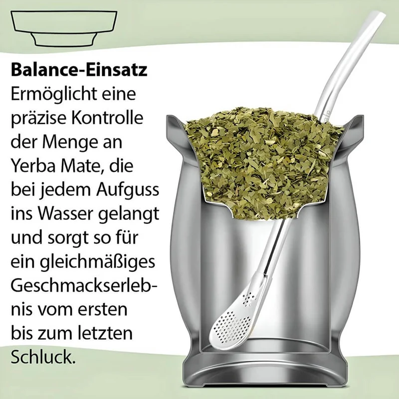 Mate Tee Set Edelstahl Becher