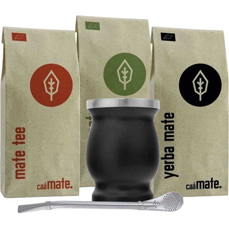 Mate Tee Set Edelstahl Becher