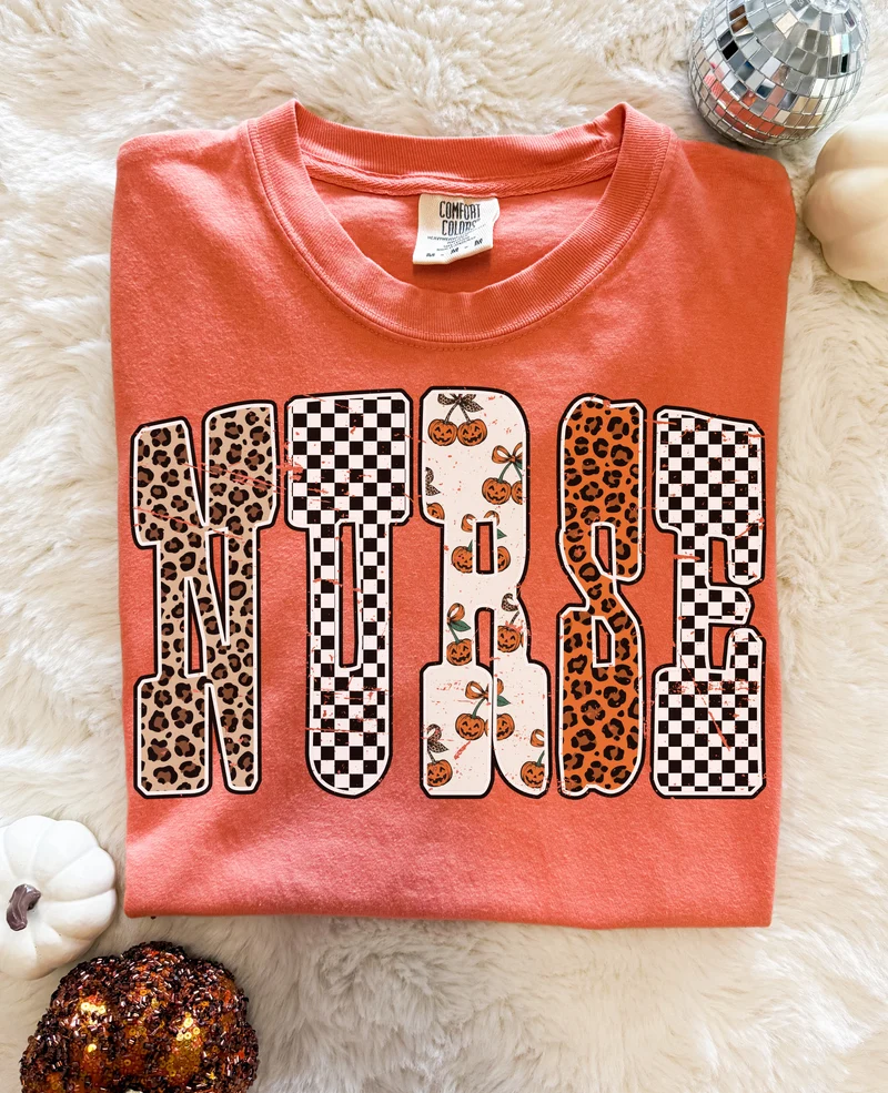 Nurse Halloween ADULT Comfort Colors Tee