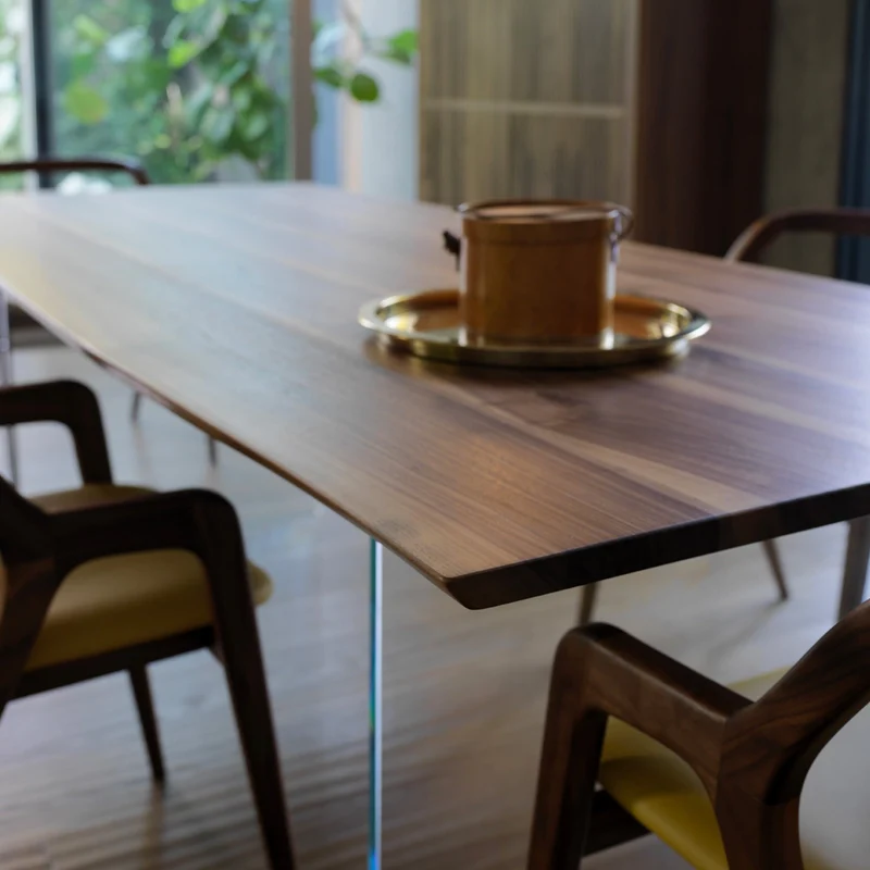 Walnut Wood Dining Table SOSPESO by Dale Italia