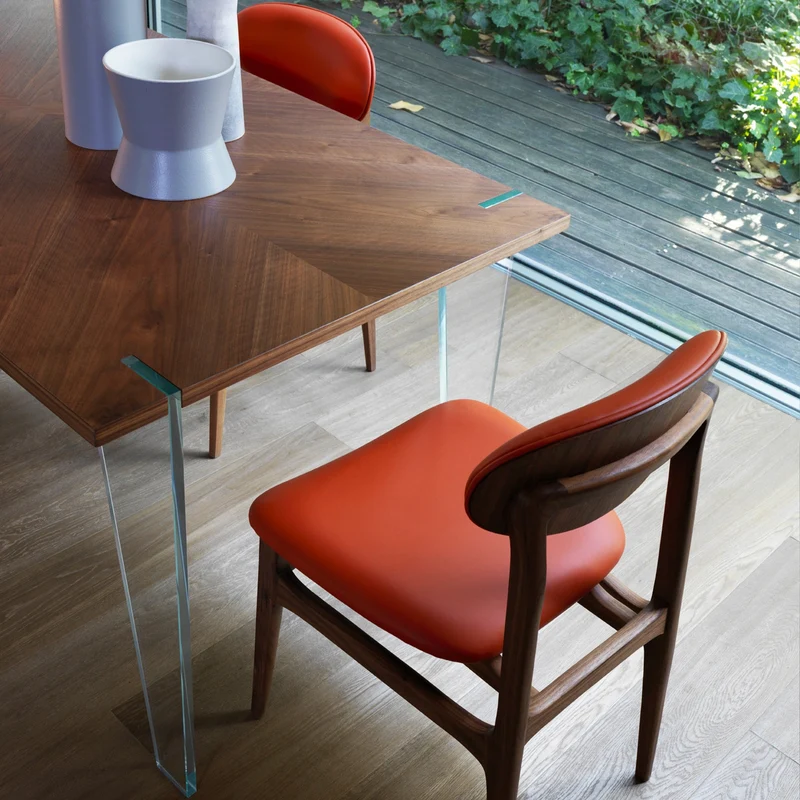 Walnut Wood Dining Table SOSPESO by Dale Italia
