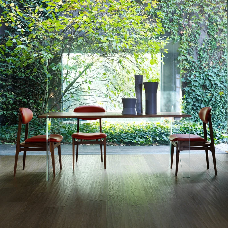 Walnut Wood Dining Table SOSPESO by Dale Italia