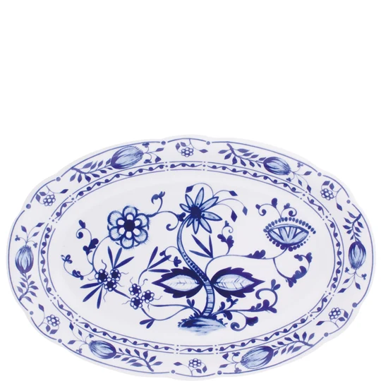 KAHLA Zwiebelmuster Platte oval 32 cm Zwiebelmuster