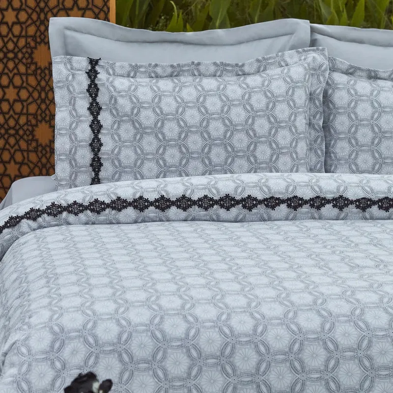Karaca Rodeni 100 % Türkische Baumwolle Bettbezug-Set, Doppelbett, Mehrfarbig