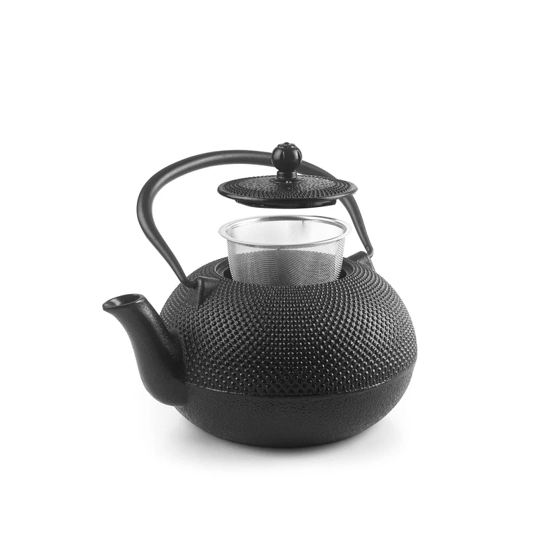 Teekanne Schwarz | Gusseisen | 1,8 Liter