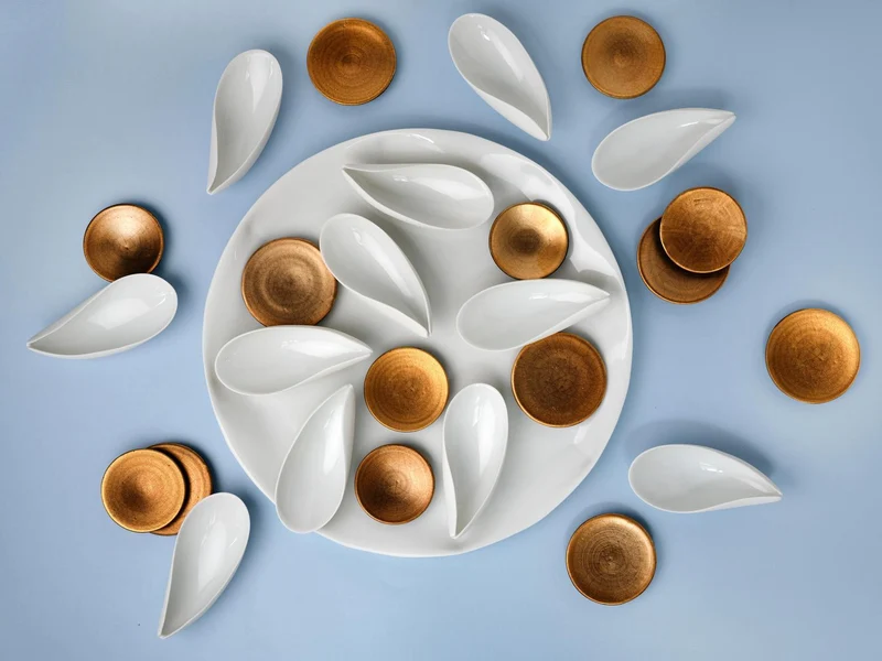 Tellerchen "A hint of gold"