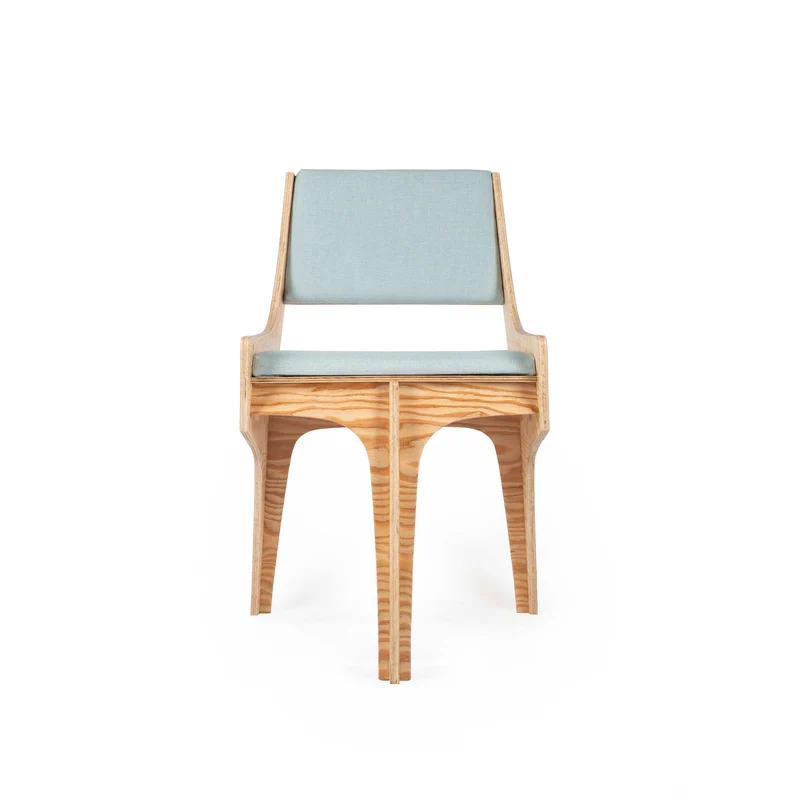 Oak Wood Chair FALCONE CREAM by Jules Régis