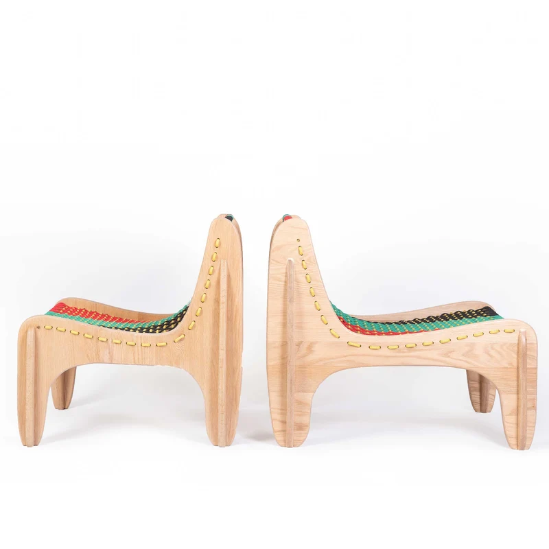 Oak Wood Chair SPIDER by Jules Régis