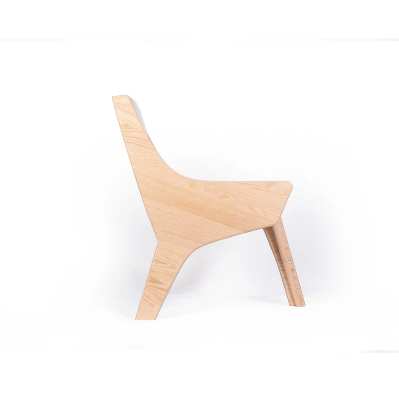 Oak Wood Chair FALCONE CREAM by Jules Régis