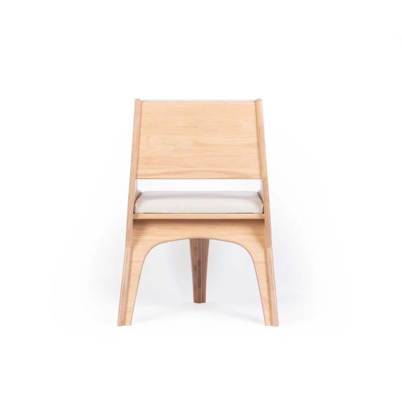 Oak Wood Chair FALCONE CREAM by Jules Régis