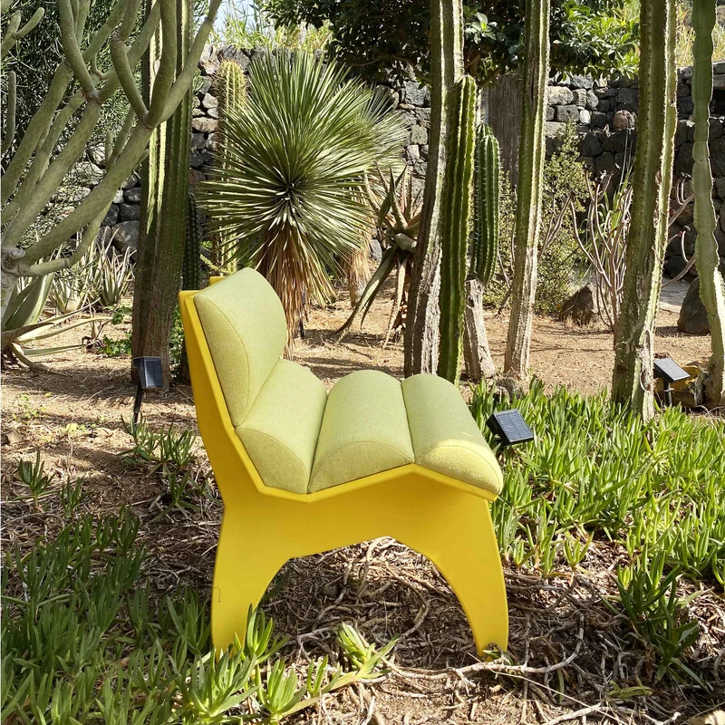 Wooden Chair CALDER YELLOW by Jules Régis