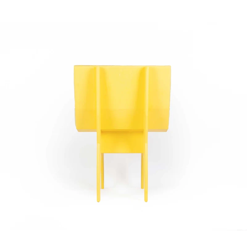 Wooden Chair CALDER YELLOW by Jules Régis