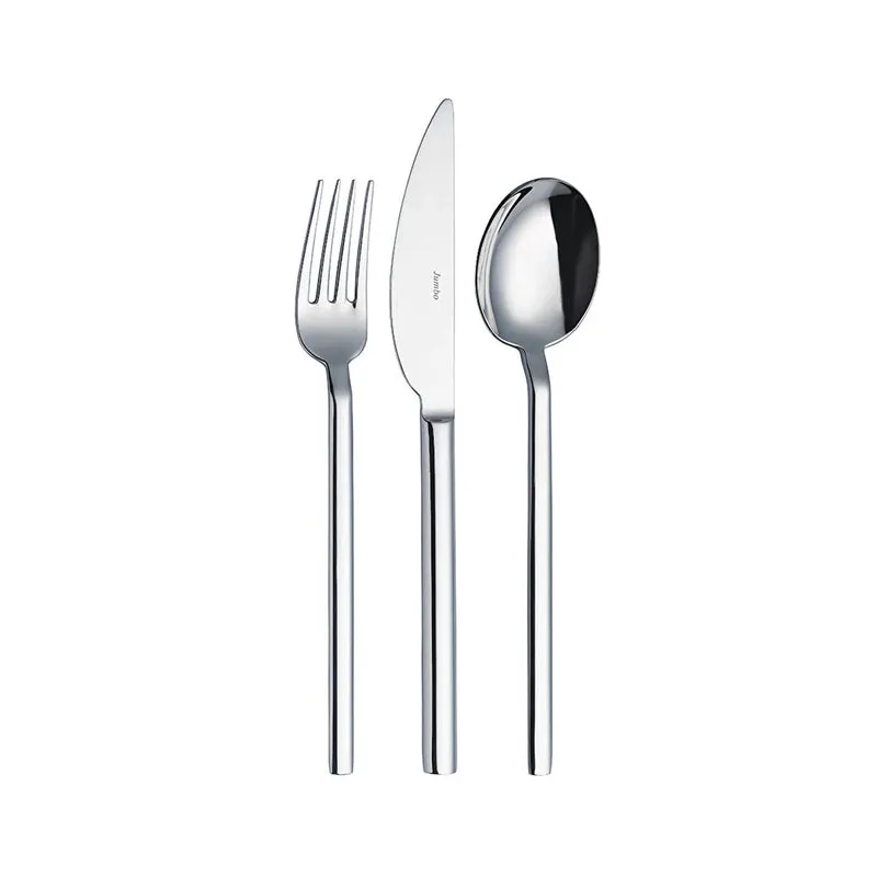 Jumbo 8100 Tafelbesteck- Set aus Gabel Löffel Messer 84- teilig für 12 - Personen mit Box