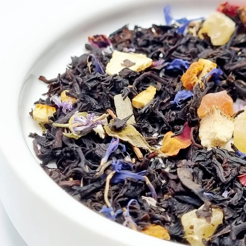Erdbeer Aprikose - Tee mit Sprüchen | Schwarztee | Aroma