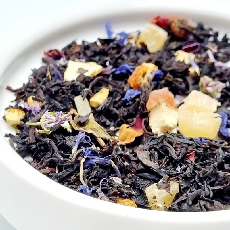 Erdbeer Aprikose - Tee mit Sprüchen | Schwarztee | Aroma