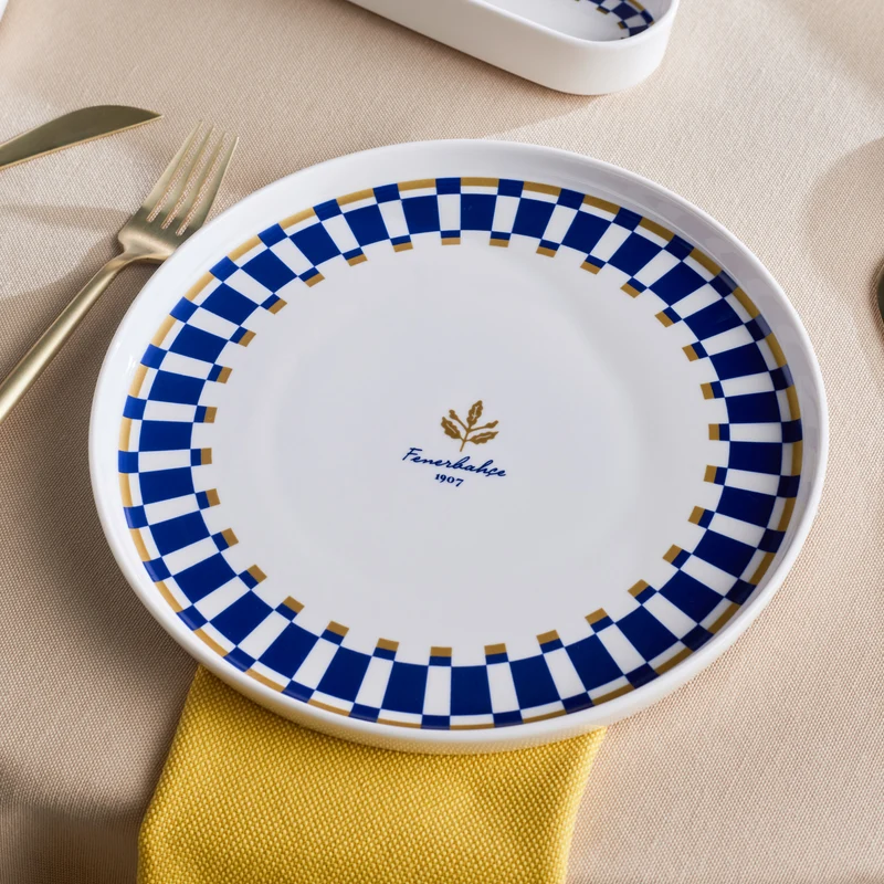 Karaca x Fenerbahçe Lizenziertes Forever Bone – 14-teiliges Frühstücksset für 6 Personen