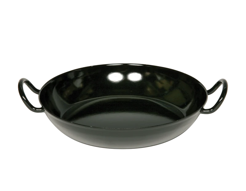 Schlemmerpfanne 26cm Schwarz Emaille