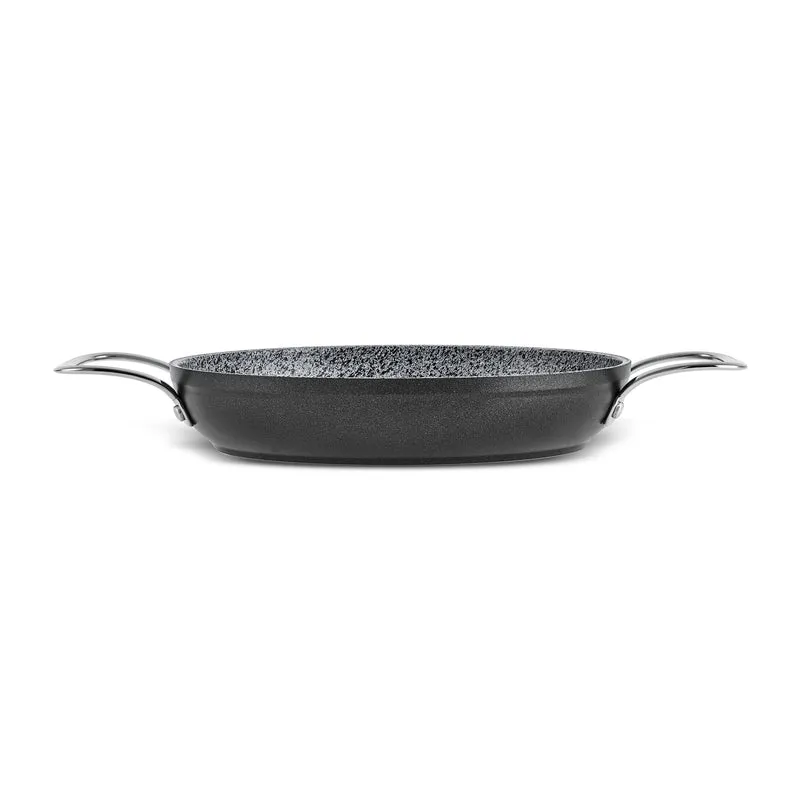 Karaca Biogranit Power-Inox Monet – 8-teiliges Topf- und Pfannenset Schwarz