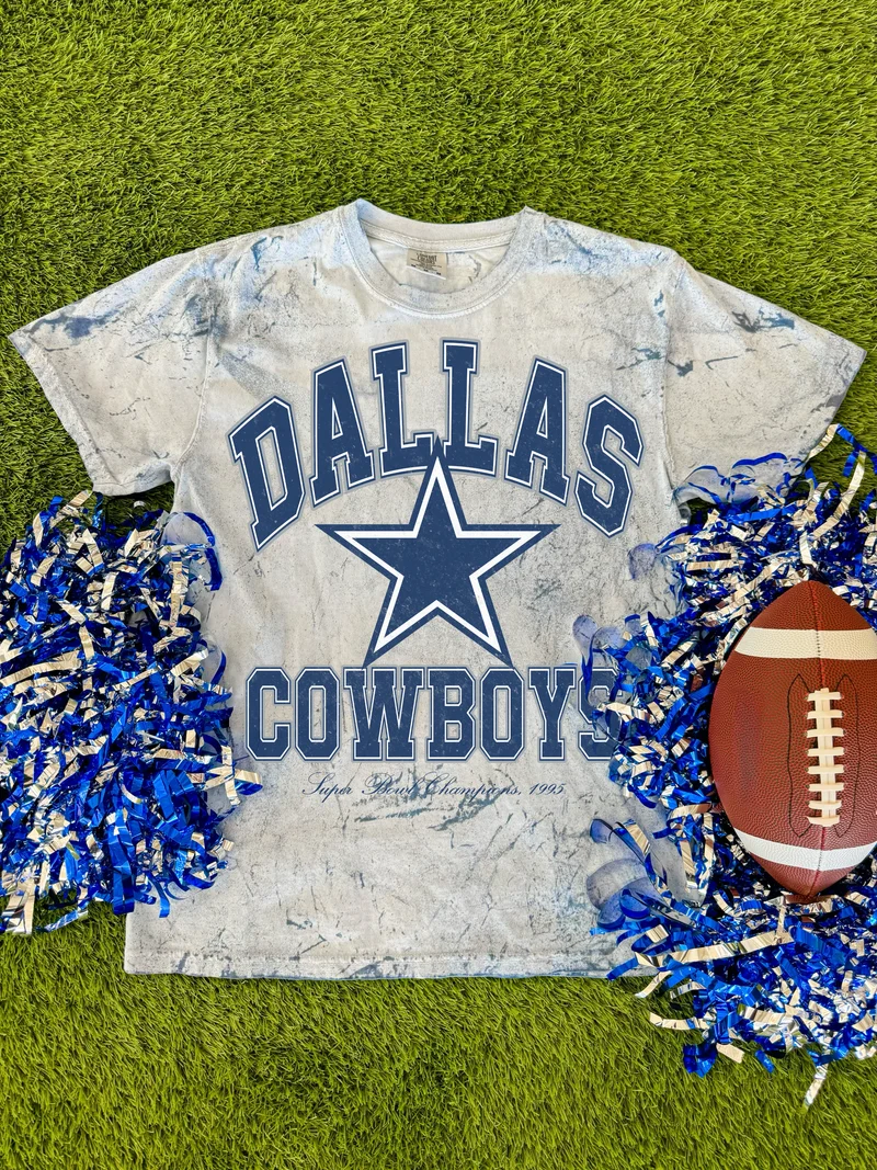 Dallas Star Cowboys Splatter Comfort Colors Tee