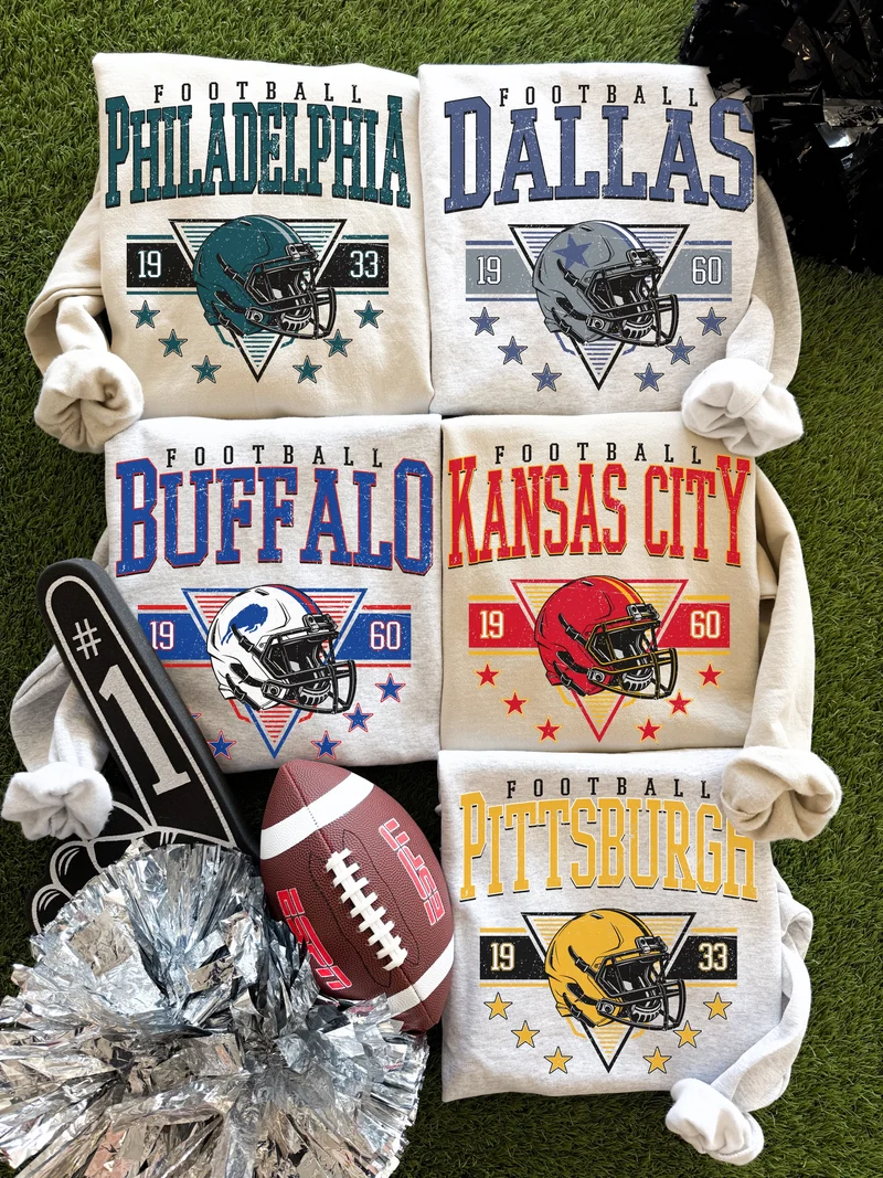 DAL, PHI, KAN, PIT, BUF NFL Teams Sweatshirts
