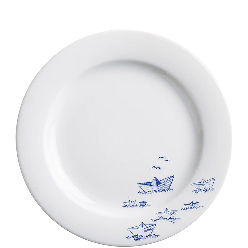 KAHLA Ahoi Marie Brunch-Teller 23 cm Papierschiffchen