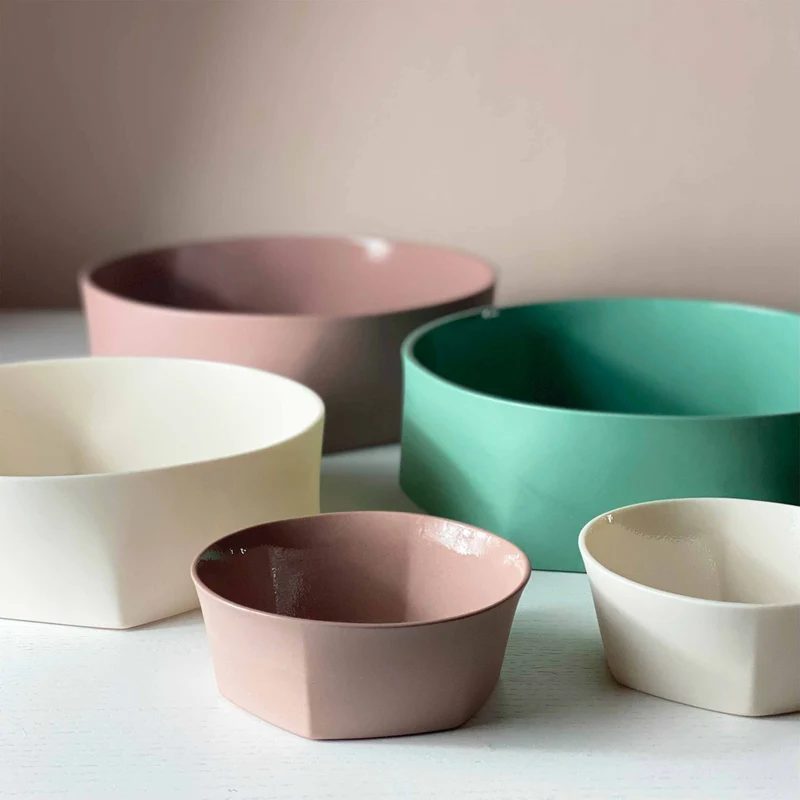 Porcelain Bowl ORU Set of Two by Chiara Andreatti for Paola C