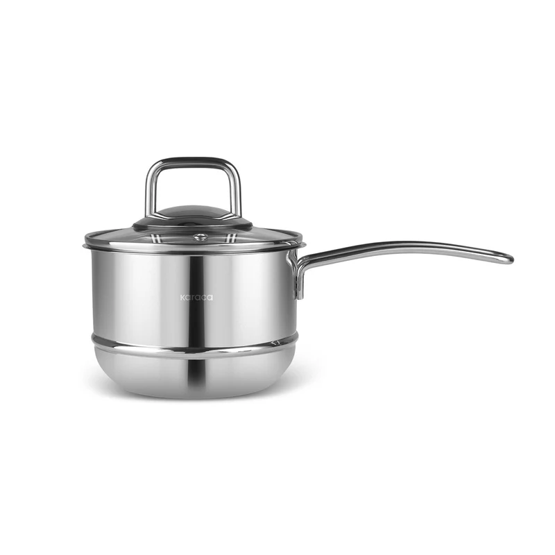 Karaca Fondue Edelstahl Topf Set 14 cm