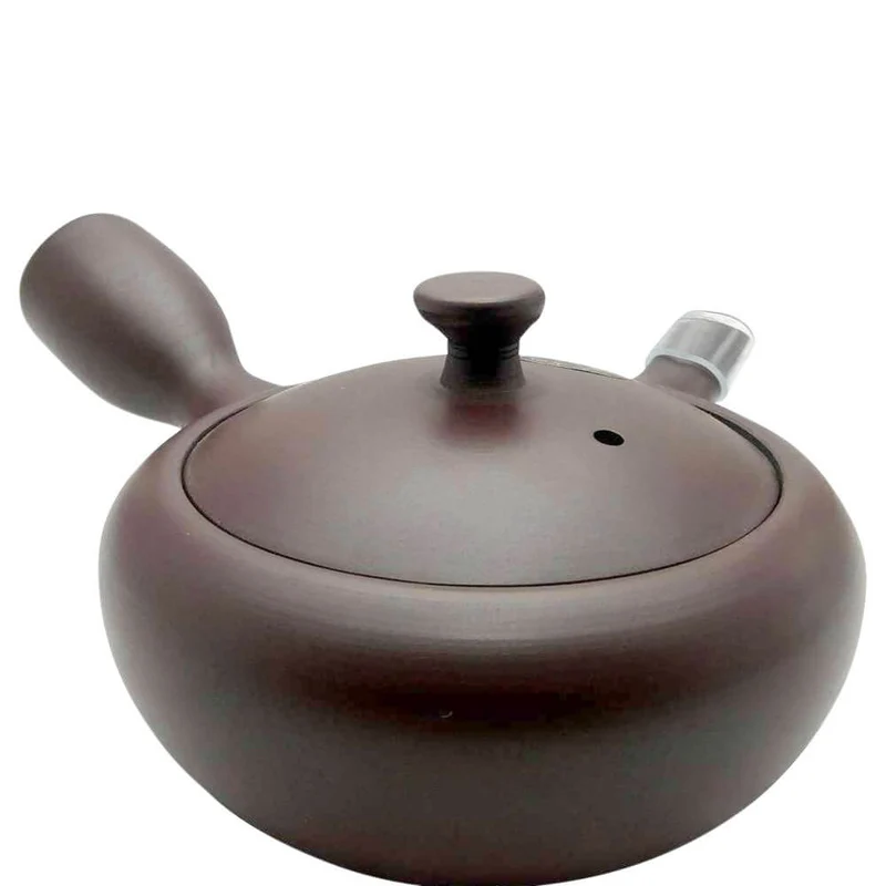 Flache Kyusu im Banko-Stil