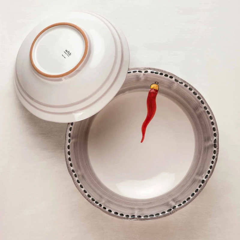Ceramic Salad Bowl VIETRI - FORTUNA by Germana Scapellato for Wtfb